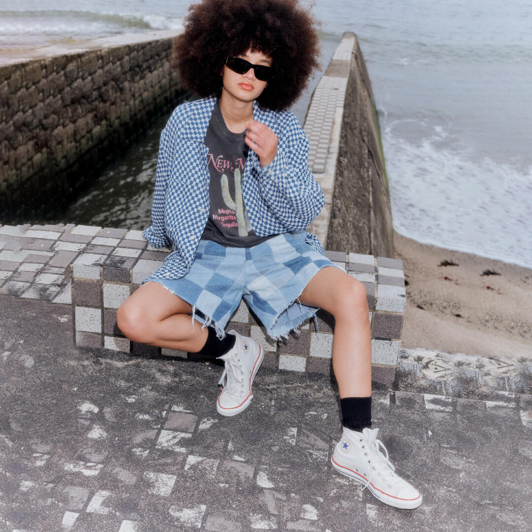 Sustainable clearance denim shorts